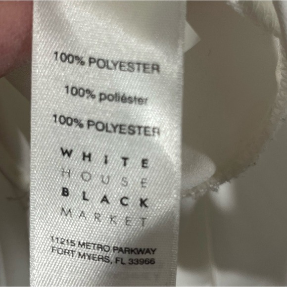 White House Black Market Double Layer Tunic Shirt Size 14 Long Sleeve Crew Neck - Picture 5 of 6